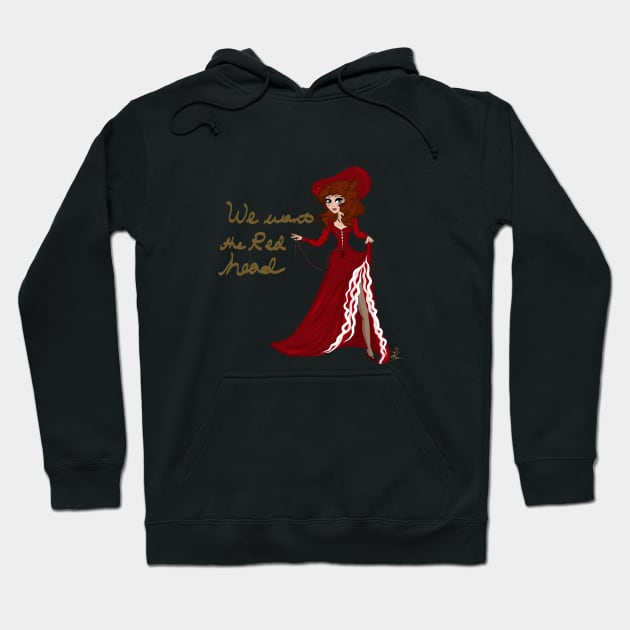 We want the Red head! -pirates Hoodie by Art_byKay